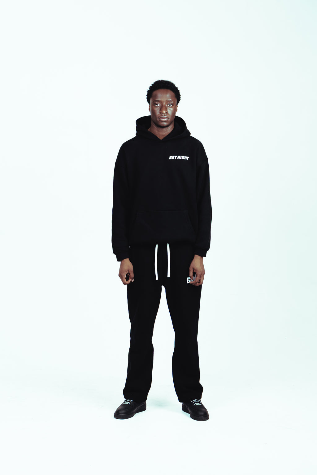GR LOGO JOGGERS – BLACK