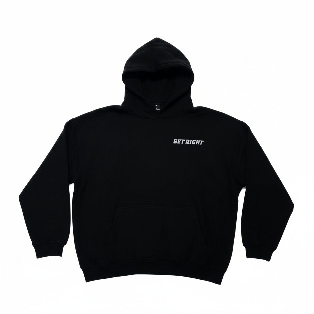 GR LOGO HOODIE – BLACK