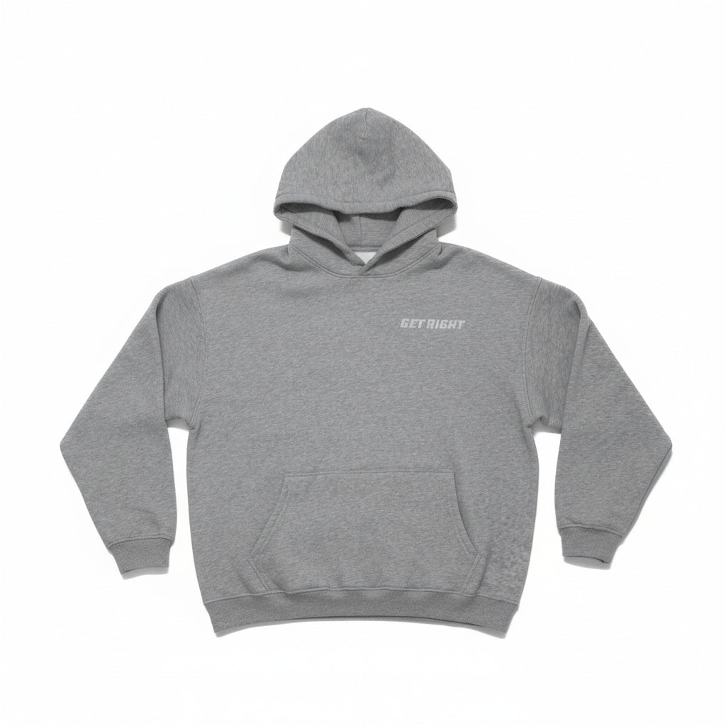 GR LOGO HOODIE – GREY